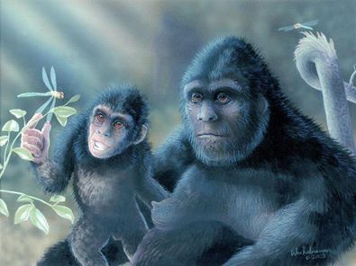 sasquatch mother and child